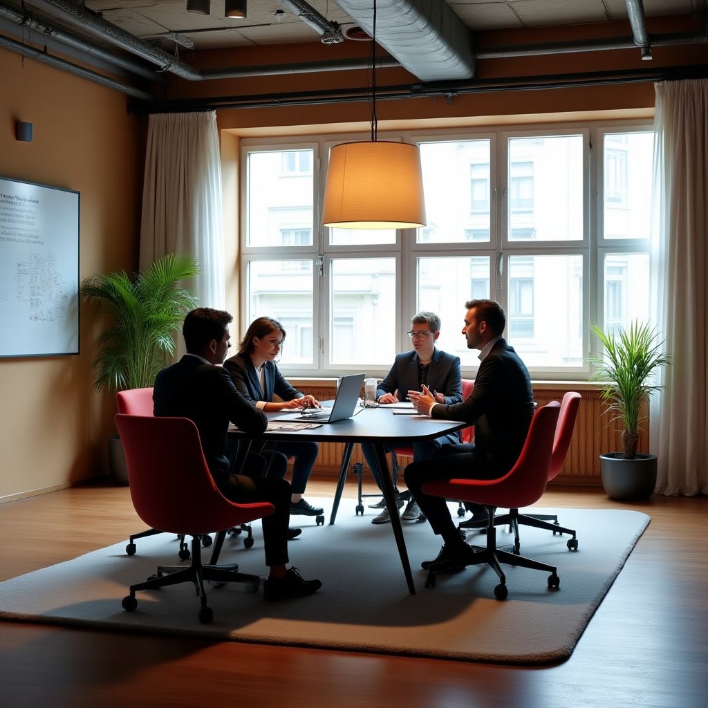 TürkCoach ekibi bir stratejik planlama toplantısında